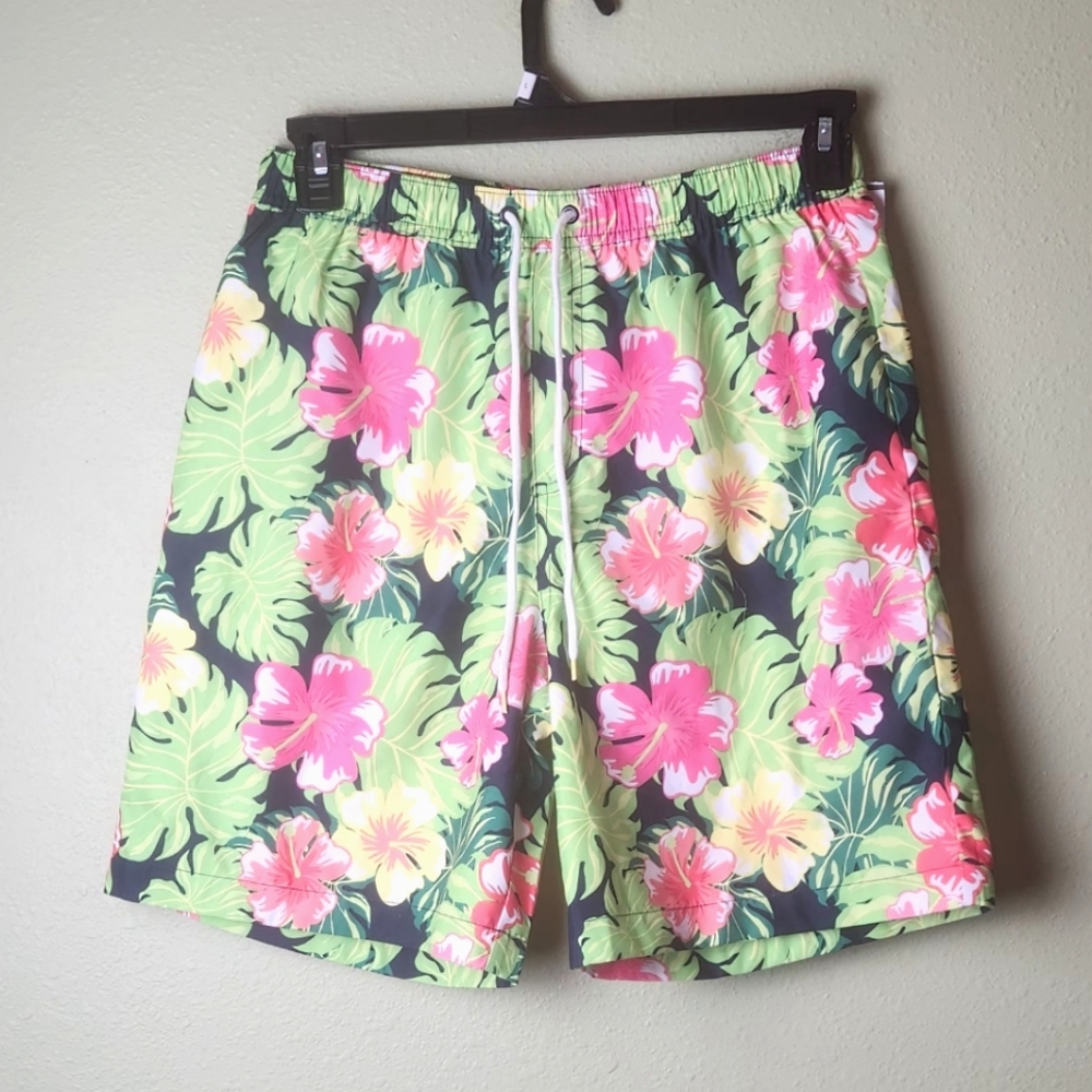 Gymboree Mens Tropical Swim Trunks Size Small